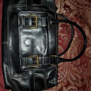 Michael Kors black leather purse